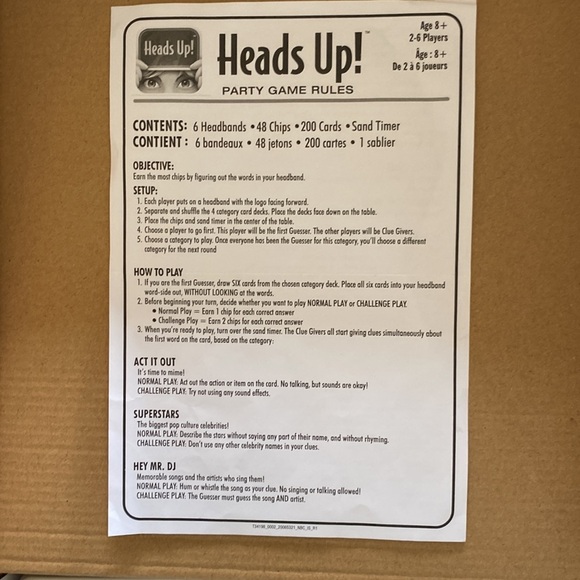 Spin Master Heads Up Party Game‎ - NIB - Picture 4 of 5